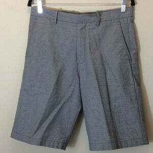 Perry Ellis Flat Front Gray & White Shorts Size 30